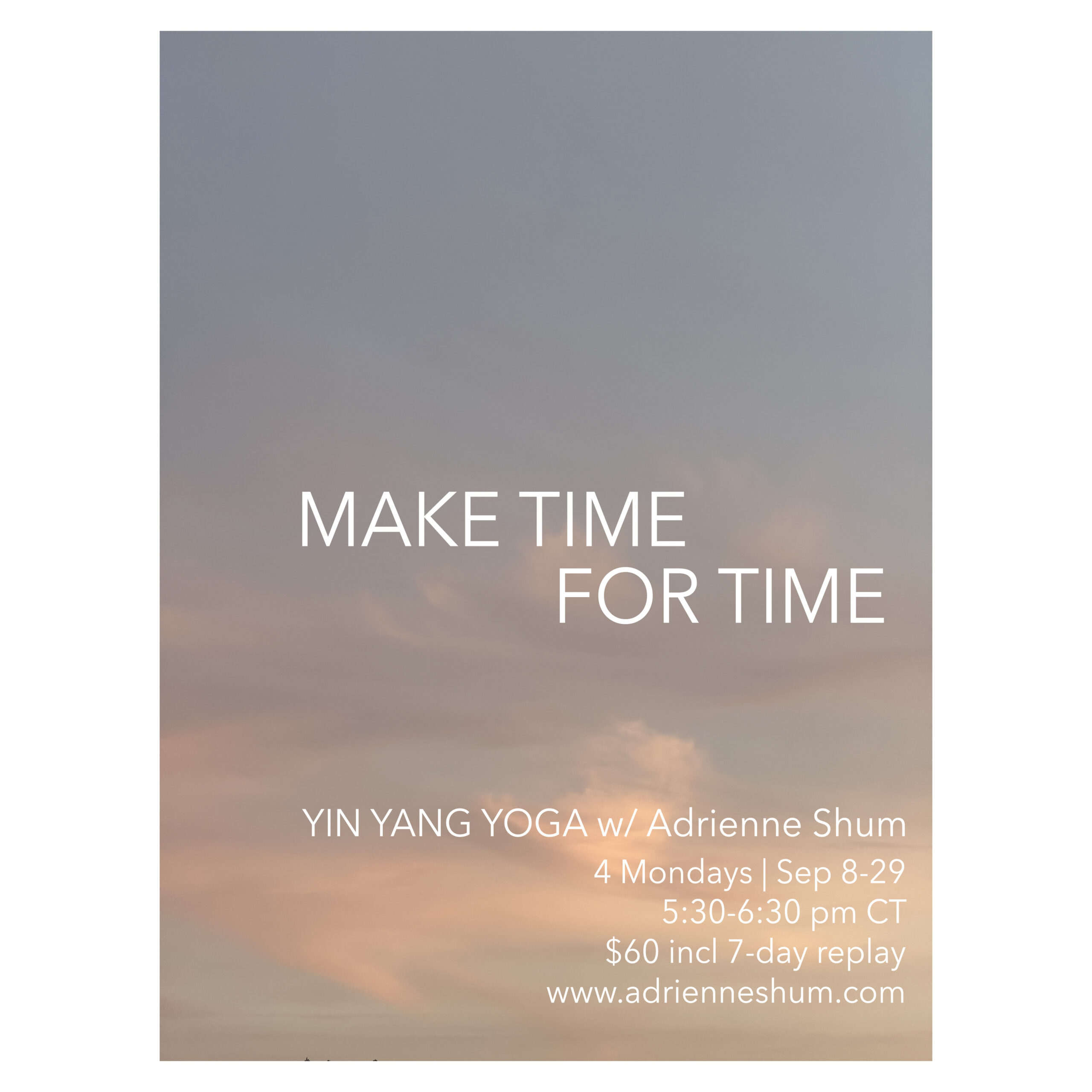 Sep 2025 livestream yoga session starts Sep 8