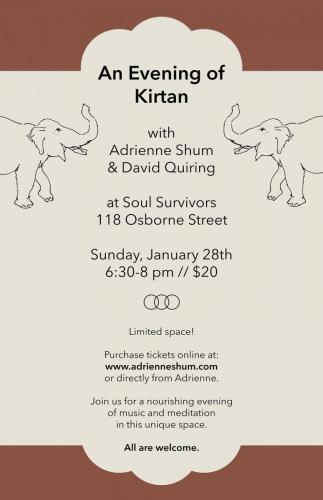 Kirtan Soul Survivors Jan 2018