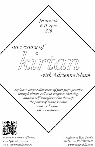 Kirtan @ Yoga Public, Dec 5, 2014