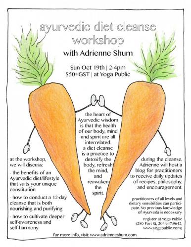 Ayurvedic diet cleanse, fall 2014