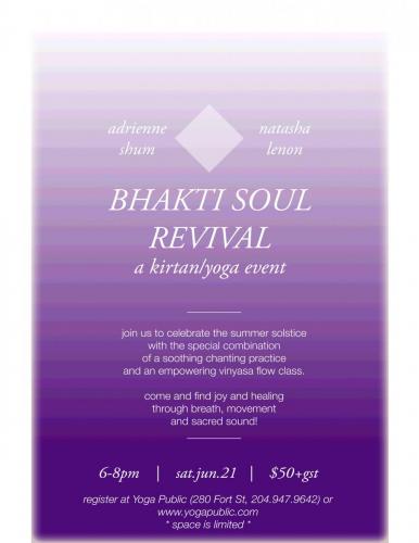 bhakti soul revival june21 poster 8x11